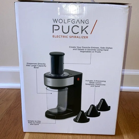 Wolfgang Puck Electric Spiralizer Kitchen Tool Cooking Baking Food Healthy Whitt - Picture 2 of 4